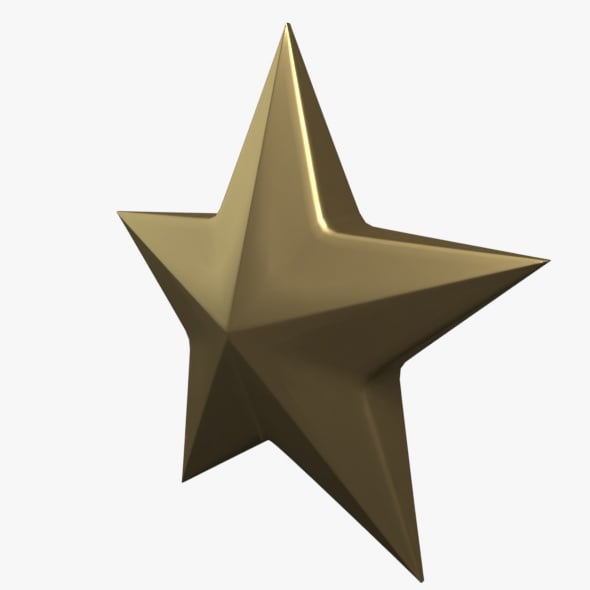 Christmas Star Model Low Poly - 3DOcean Item for Sale