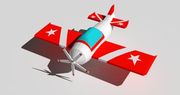 Low Poly Plane - 3DOcean Item for Sale