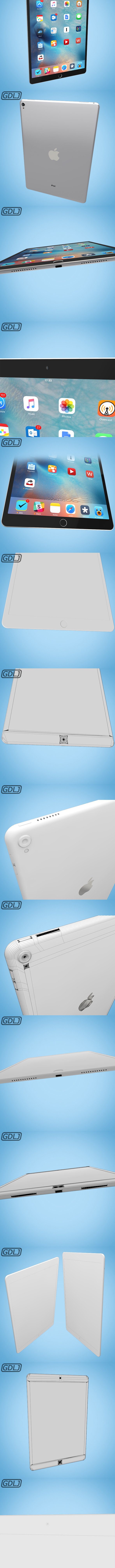 iPad Pro " More realistic " - 3DOcean Item for Sale