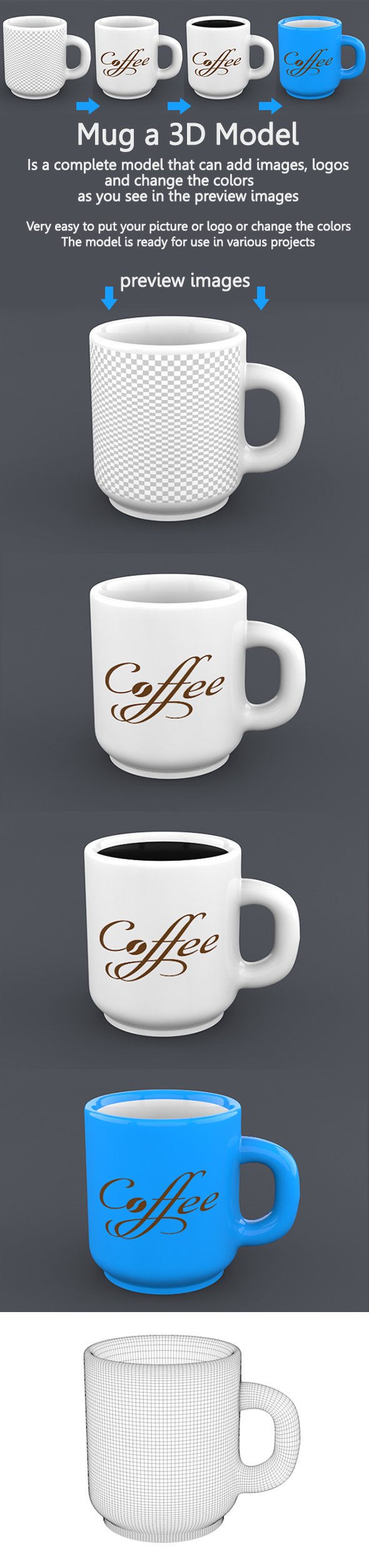 Mug - 3DOcean Item for Sale