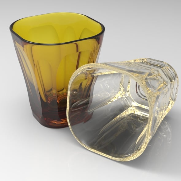 Rounded Squared Standard Glass by HakonSoreide | 3DOcean