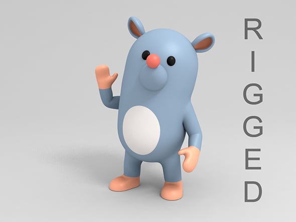 Rigged Rat - 3DOcean Item for Sale
