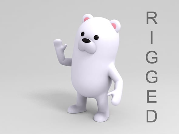 Rigged Polar Bear - 3DOcean Item for Sale