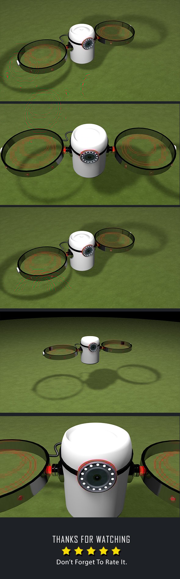 Tharmal Drone 3d Model - 3DOcean Item for Sale