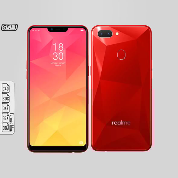 Oppo Realme 2 Red - 3DOcean Item for Sale