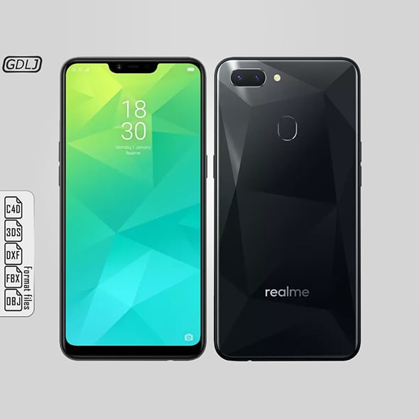 Oppo Realme 2 Black - 3DOcean Item for Sale