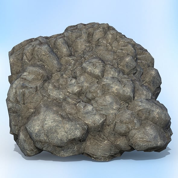 Game Ready Realistic Rock 09 - 3DOcean Item for Sale