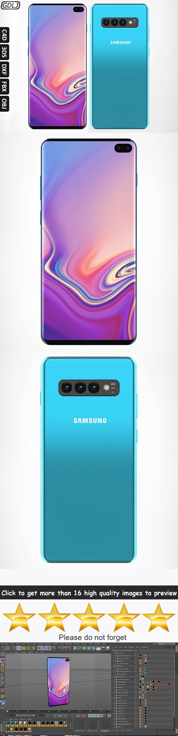 Samsung Galaxy S10 Plus - 3DOcean Item for Sale