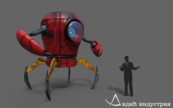 Low Poly / Rig Ready Industrial Robot - 3DOcean Item for Sale