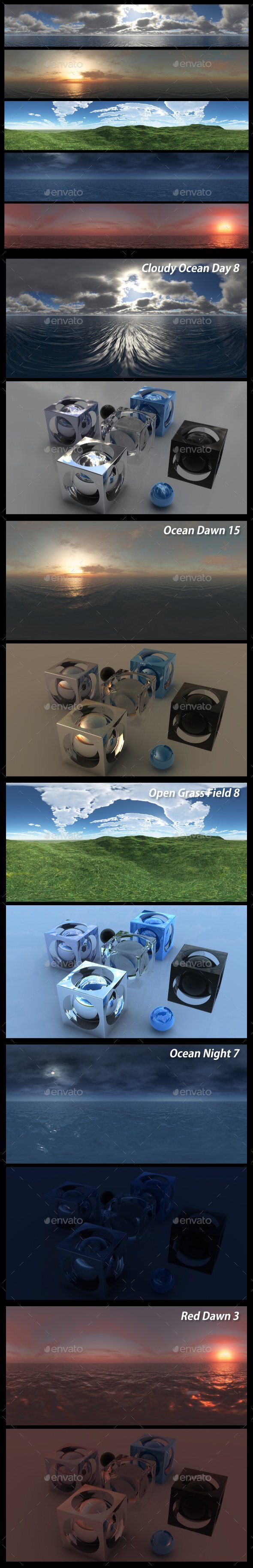 HDRI Pack 22 - 3DOcean Item for Sale