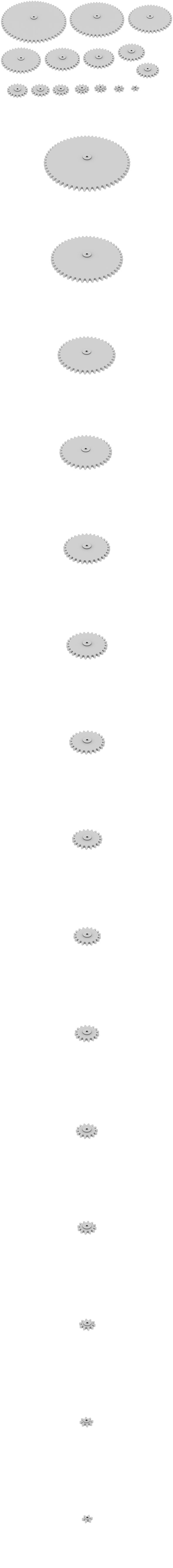 Gears - Different size - 3DOcean Item for Sale