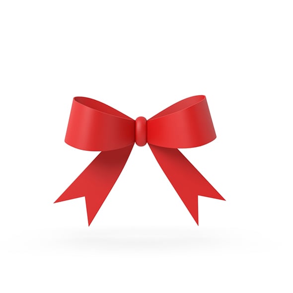 Gift ribbon red simple cartoon - 3DOcean Item for Sale