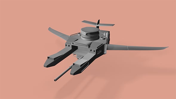 Fighter Space Ship 3d Model - 3DOcean Item for Sale