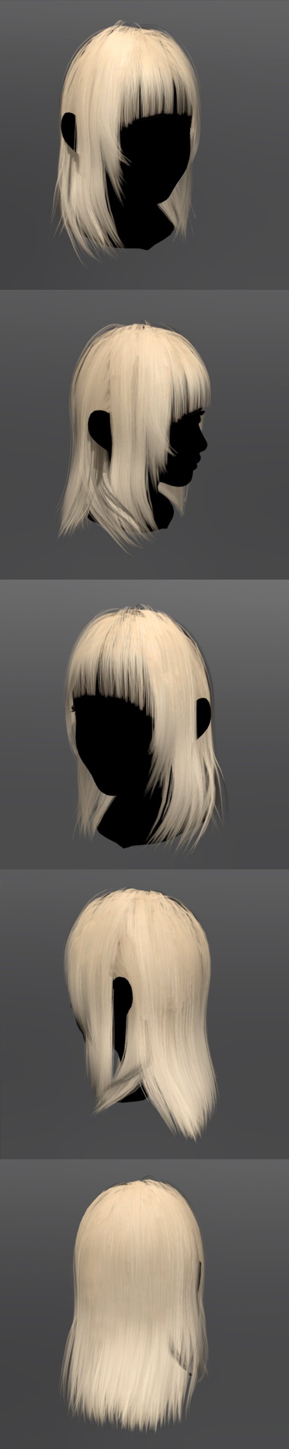 Hair Woman - 3DOcean Item for Sale