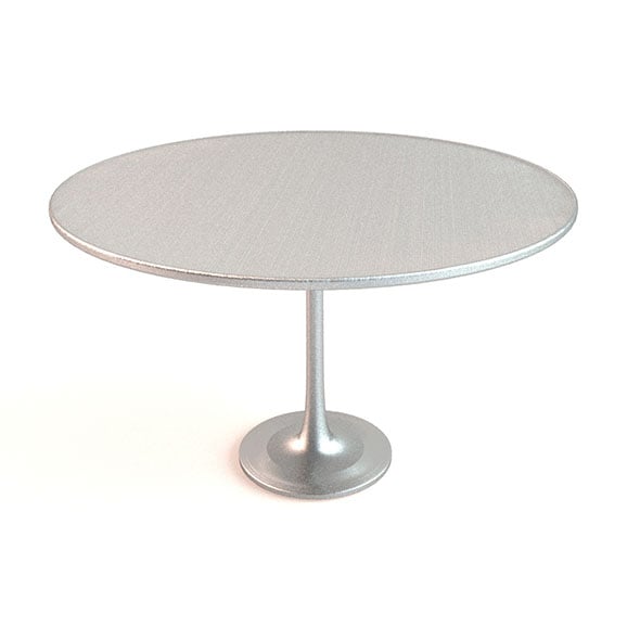 Metal Round Table - 3DOcean Item for Sale