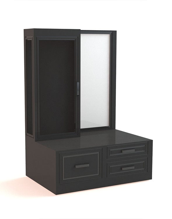 Wooden Dressing Table - 3DOcean Item for Sale