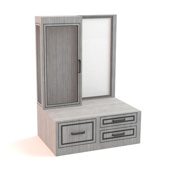 Wooden Dressing Table - 3DOcean Item for Sale