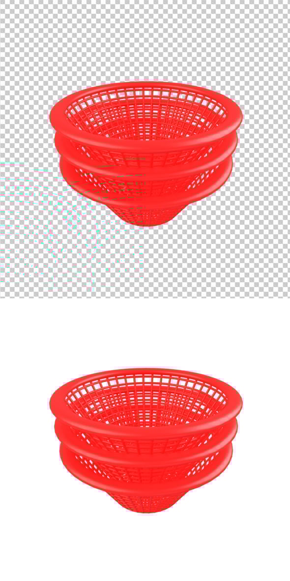 Red Basket - 3DOcean Item for Sale
