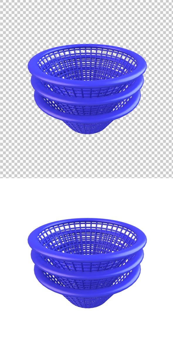 Blue Basket - 3DOcean Item for Sale