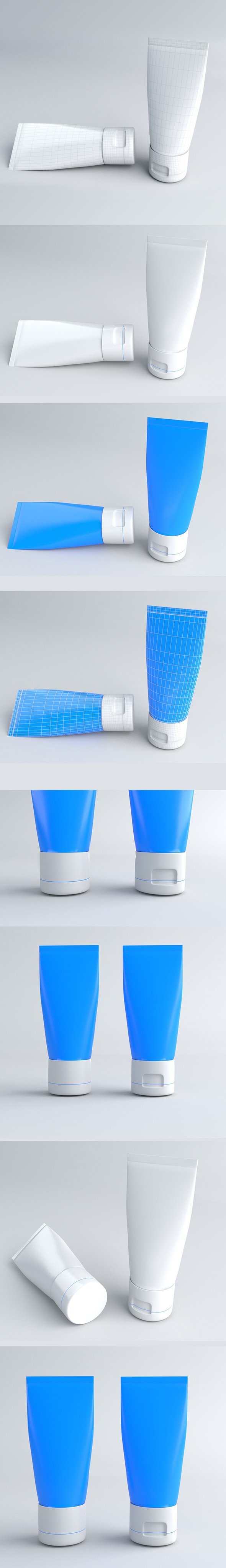 Cosmetic Cream Tubes - 3DOcean Item for Sale