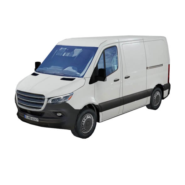 European design panel van low poly - 3DOcean Item for Sale