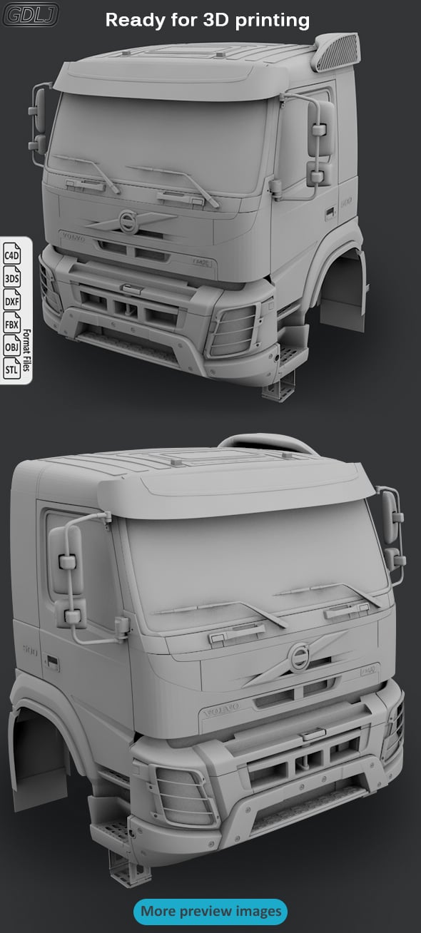 Volvo FMX porteur 500 Cabin - 3DOcean Item for Sale