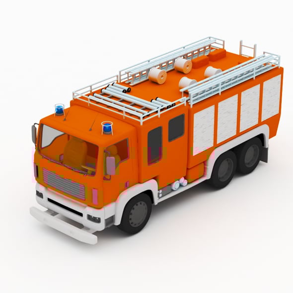 Fire truck - 3DOcean Item for Sale