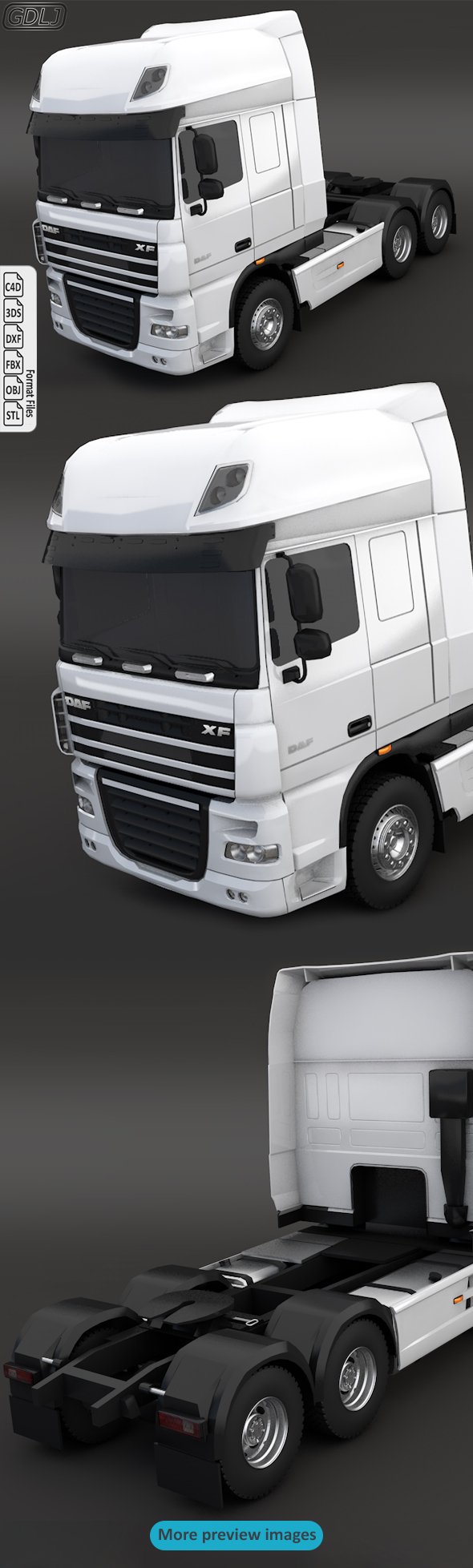 DAF XF105 - 3DOcean Item for Sale