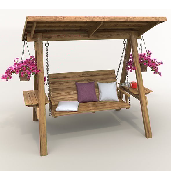 Garden Swing - 3DOcean Item for Sale