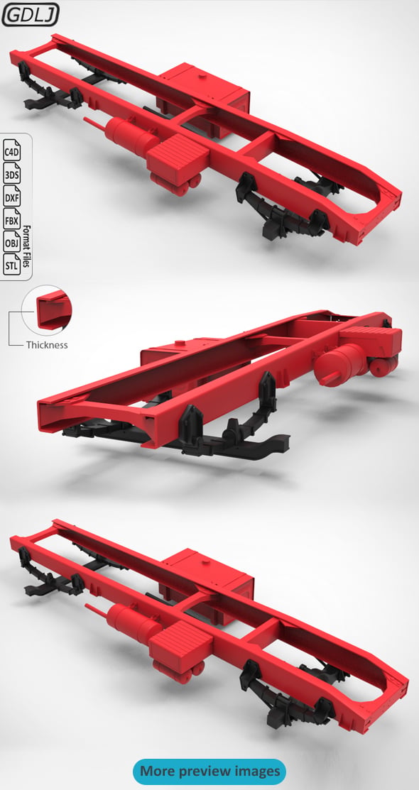 Chassis Truck - 3DOcean Item for Sale