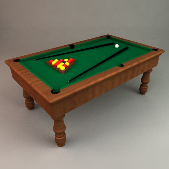 Pool Table - 3DOcean Item for Sale