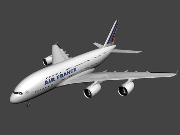 A380 plane - 3DOcean Item for Sale