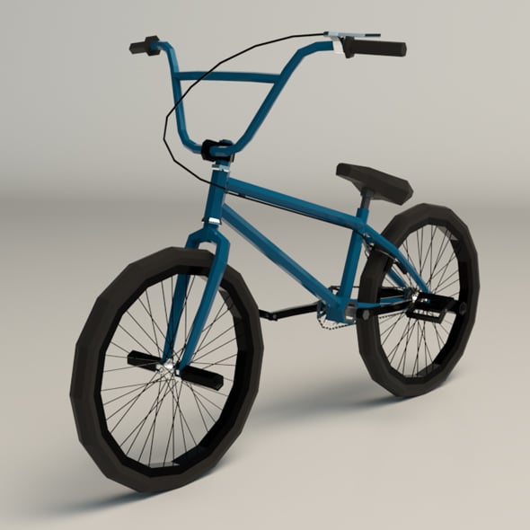 Low Poly BMX Bike - 3DOcean Item for Sale