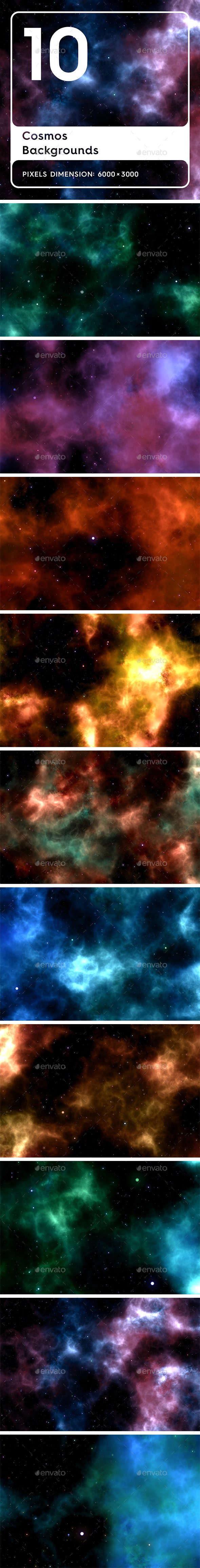 20 Cosmos Backgrounds - 3DOcean Item for Sale