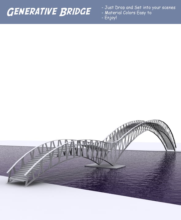 Generative Bridge - 3DOcean Item for Sale