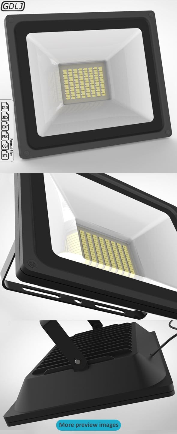 LED FloodLight - 3DOcean Item for Sale