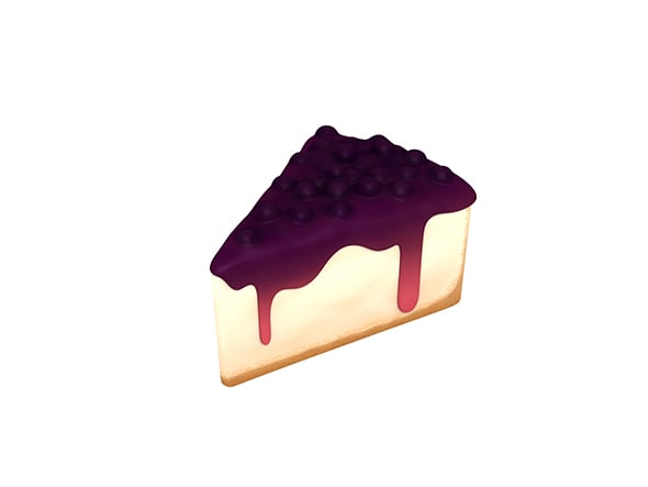 Blueberry Cheesecake - 3DOcean Item for Sale
