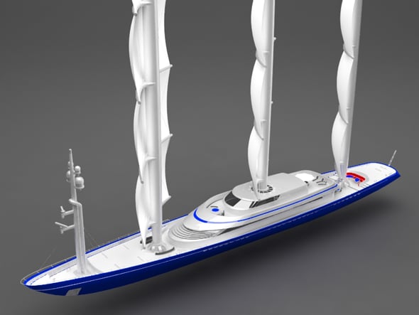 sailing boat - 3DOcean Item for Sale