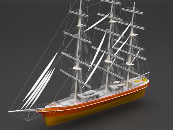 Sailing boat - 3DOcean Item for Sale