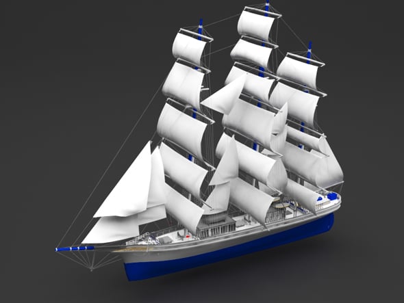 sailing boat - 3DOcean Item for Sale