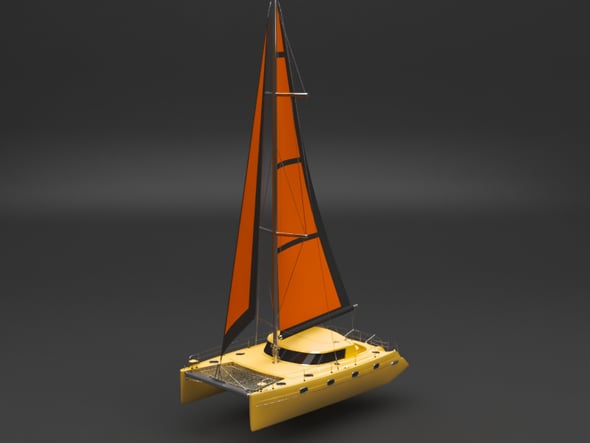 sailing boat - 3DOcean Item for Sale