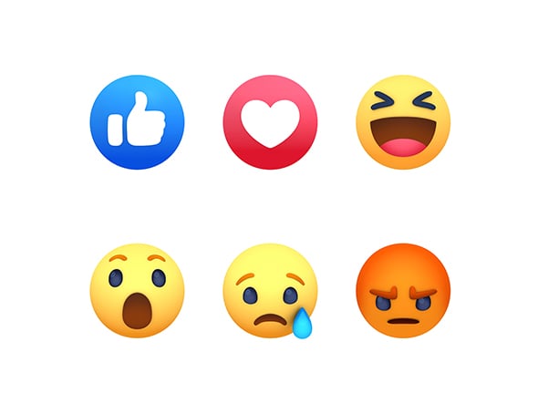 Animated Facebook Reaction Button Pack - 3DOcean Item for Sale