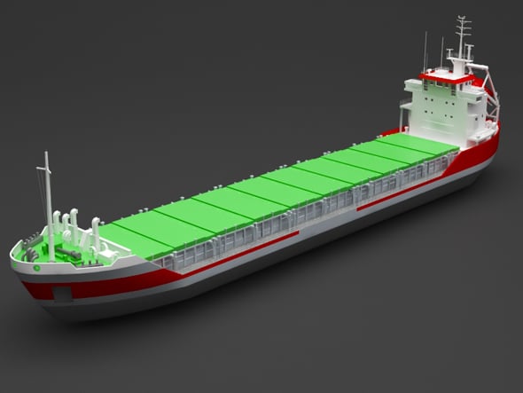 cargo ship - 3DOcean Item for Sale