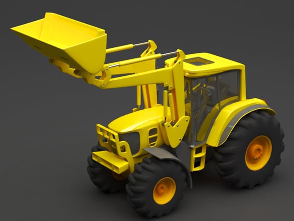 tractor - 3DOcean Item for Sale