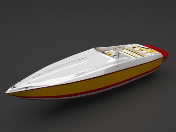 Speed boat - 3DOcean Item for Sale