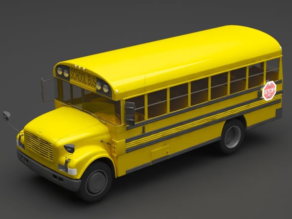 school bus - 3DOcean Item for Sale