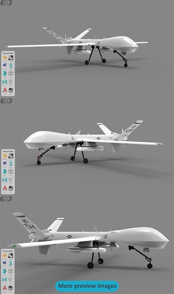 MQ-9 - 3DOcean Item for Sale