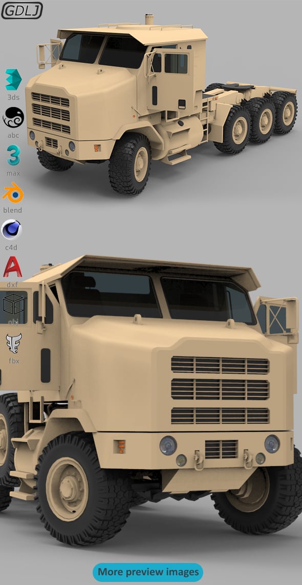 Oshkosh M1070 - 3DOcean Item for Sale