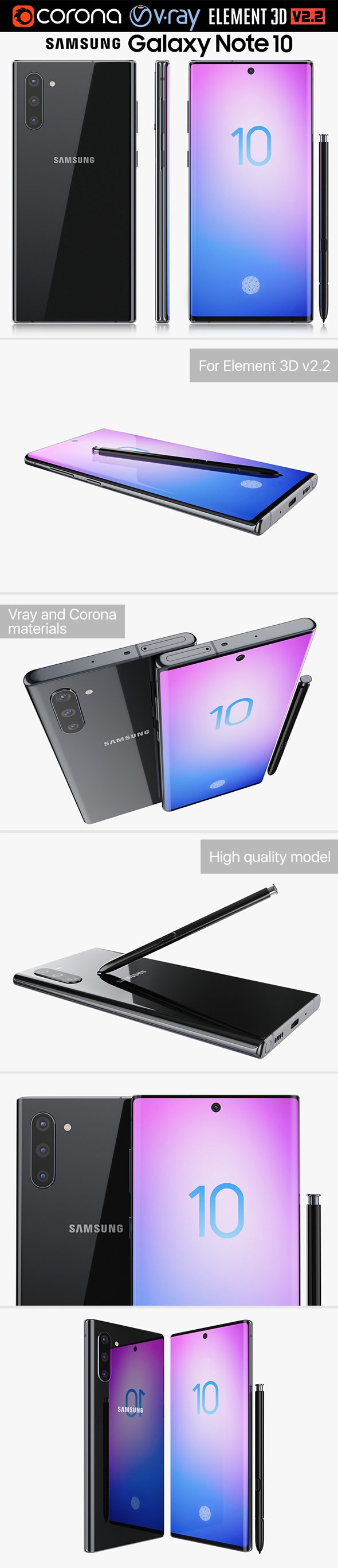 Samsung Galaxy Note 10 - 3DOcean Item for Sale