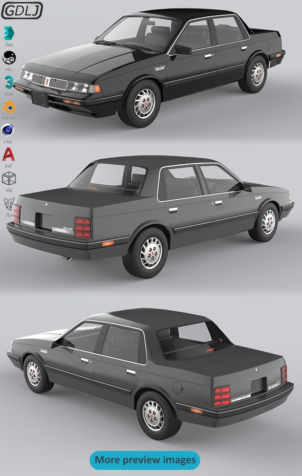 Oldsmobile Cutlass Ciera 1990 - 3DOcean Item for Sale